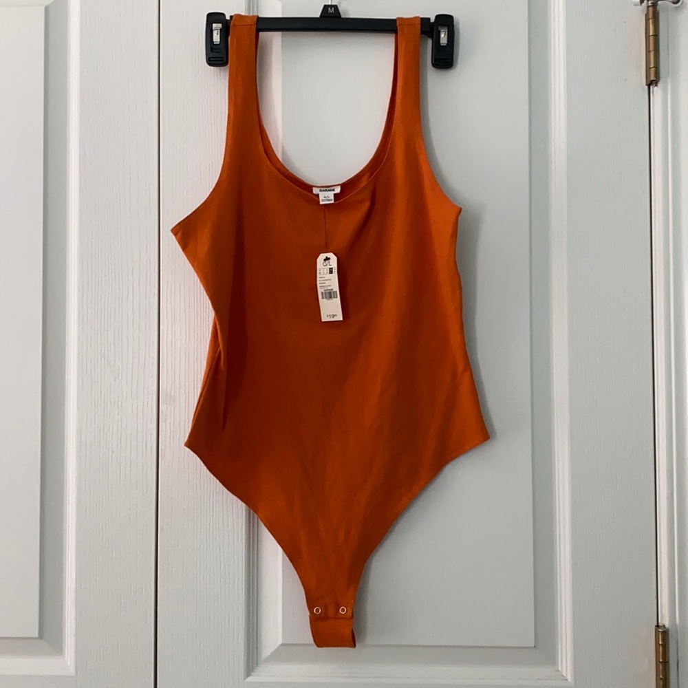 Garage Burnt Orange Bodysuit, size large